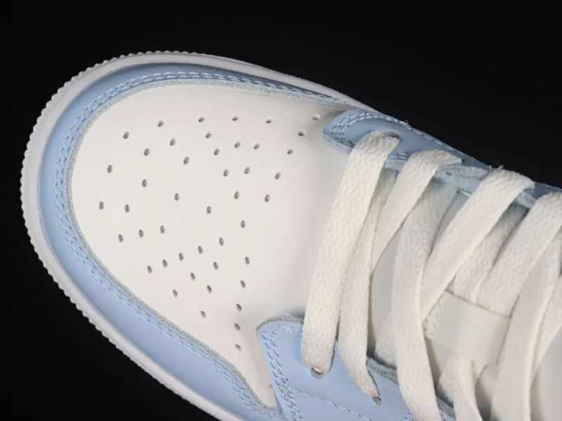 All categories Air Jordan Jordan series basketball shoes Air Jordan 1 Low G version pure original Air Jordan 1 Low "Lce Blue" AJ1 Joe 1 white blue low-top basketball shoes 554723-401